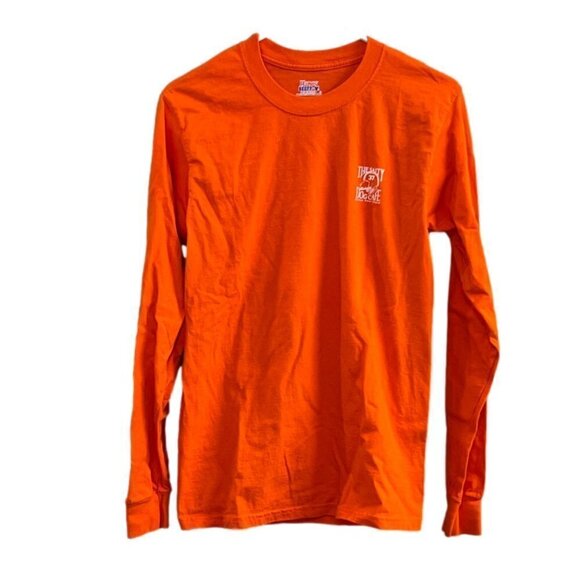 The Salty Dog Cafe Long Sleeve Orange T Shirt. Size Small - Picture 1 of 4